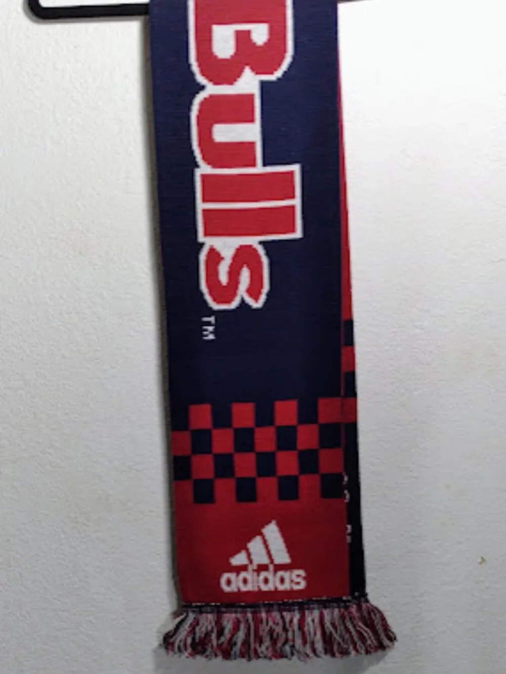NWOT Adidas New York Red Bulls Fan Scarf | Soccer Supporters Scarf | Fringe Ends